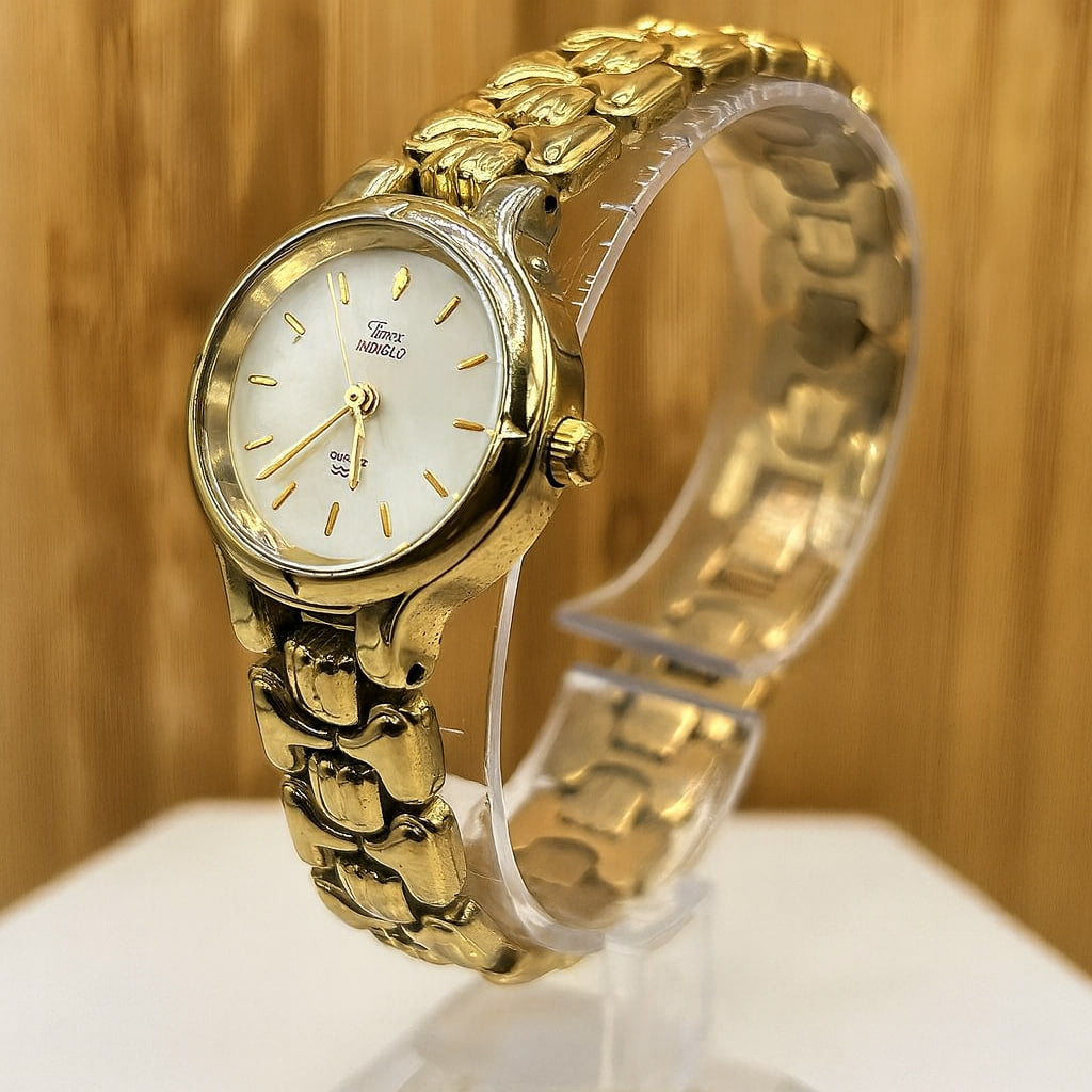 Timex Indiglo Women’s Gold-Tone Quartz Watch