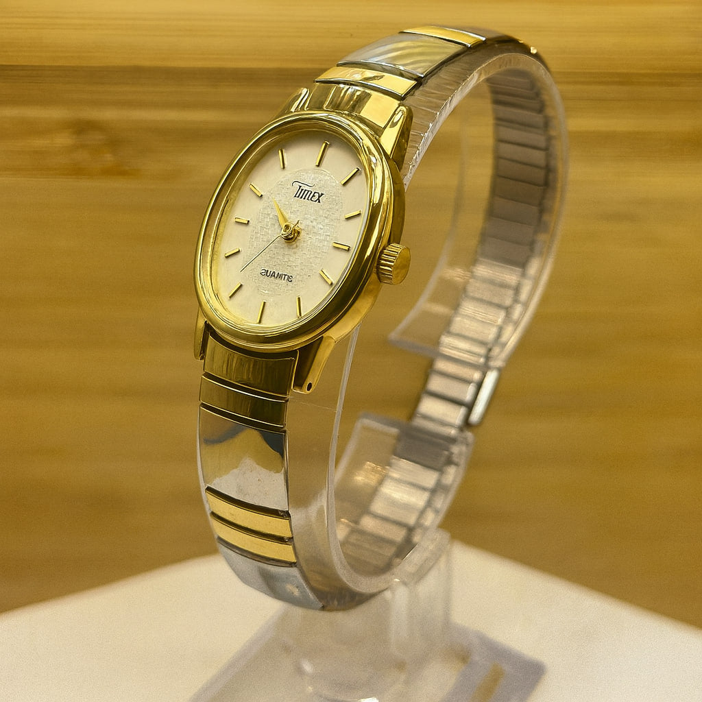 Timex Two-Tone Oval Women’s Watch