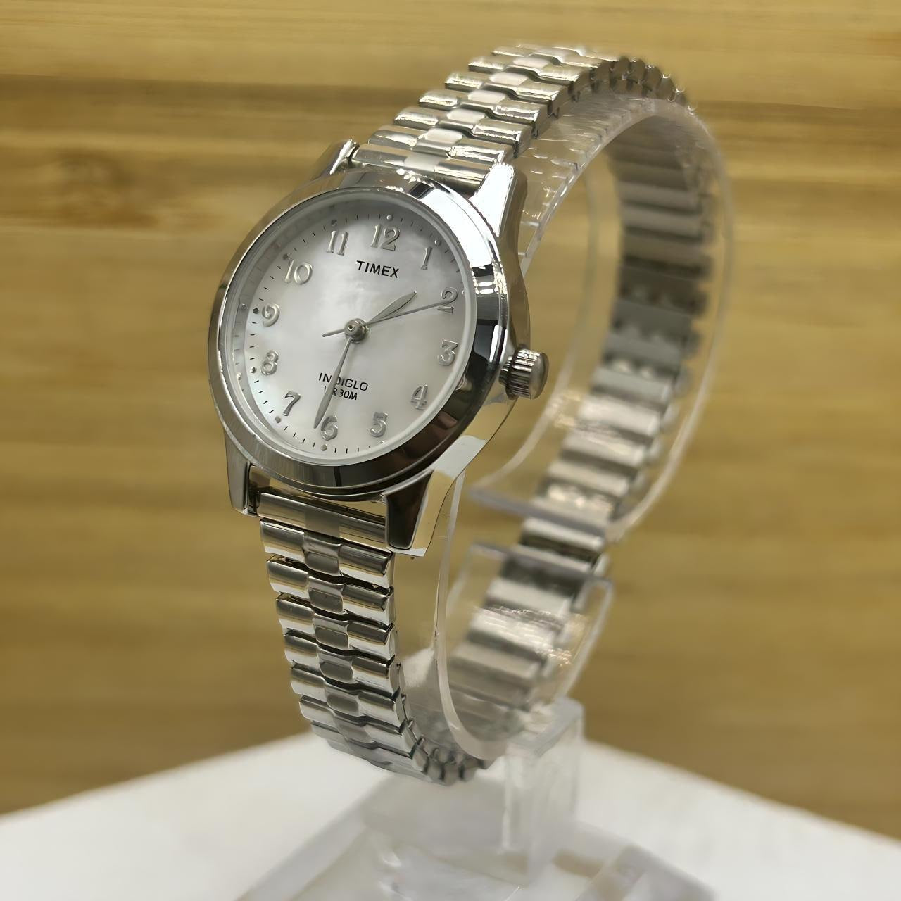 Timex Women’s Silver-Tone Expansion Quartz Watch
