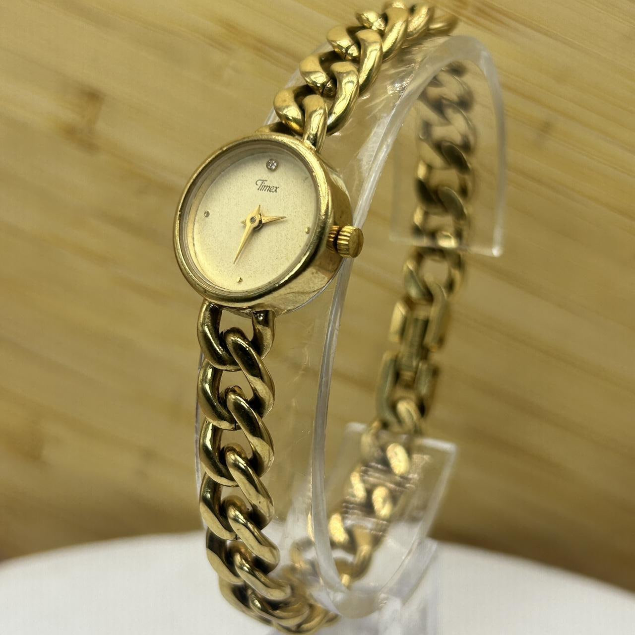 Timex Petite Gold-Tone Chain Link Watch